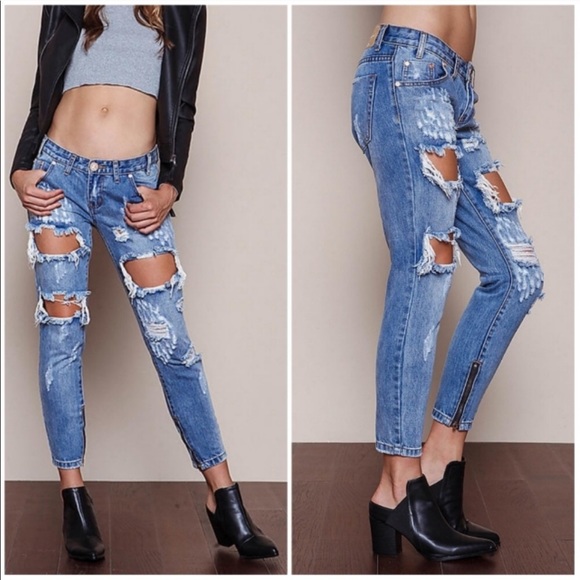 One Teaspoon Denim - One teaspoon ‘trashed free birds’ jeans